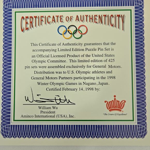 Rare 1998 Winter Olympic Games in Nagano, Japan Wooden & Glass Wall Plaques (2) - Picture 5 of 8